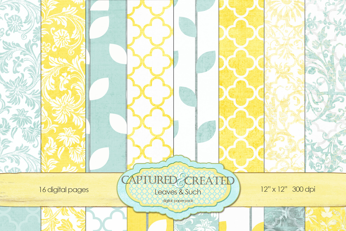Leaves and Such Paper Set-16 in Patterns - product preview 8