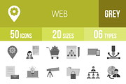 50 Web Greyscale Icons