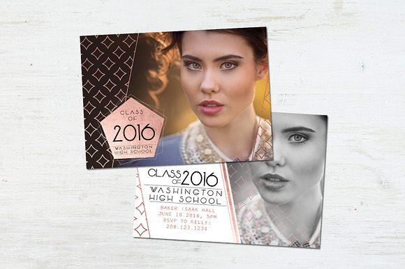 Graduation Card | Like A Diamond in Card Templates - product preview 6
