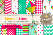 Kite Digital Papers and CLipart