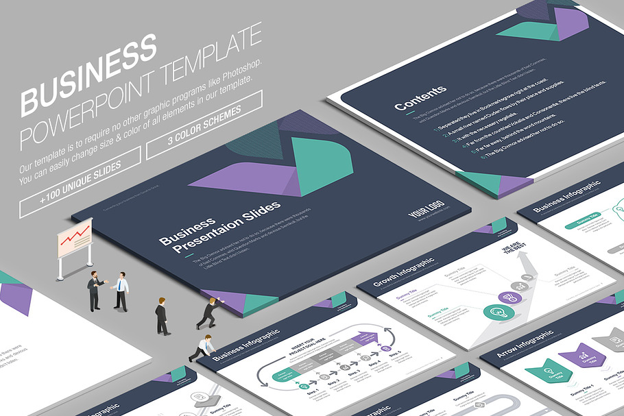 Business Powerpoint Template vol.5 in PowerPoint Templates - product preview 8