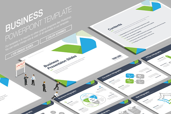 Business Powerpoint Template vol.5 in PowerPoint Templates - product preview 1
