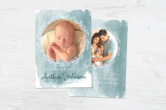 Birth Template | My Little Prince in Card Templates - product preview 6