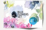 Blue Flowers Set DIY