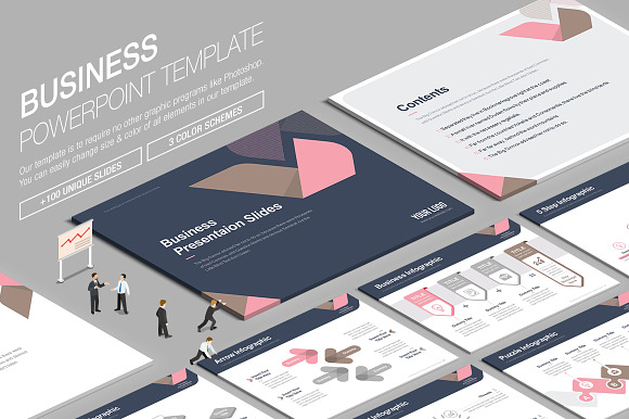 Business Powerpoint Template vol.5 in PowerPoint Templates - product preview 2