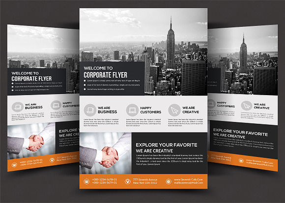 Corporate Flyer Design Bundle in Flyer Templates - product preview 3