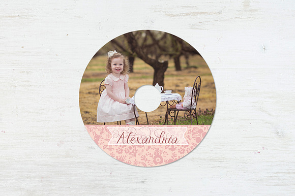 CD Label Template | Tea Party in Templates - product preview 3