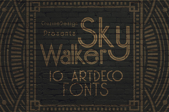 Skywalker - ArtDeco Typeface in Display Fonts - product preview 4