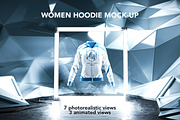 Women Hoodie Mock-up/Animated shots