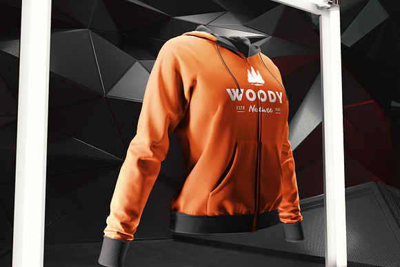 Women Hoodie Mock-up/Animated shots in Product Mockups - product preview 2