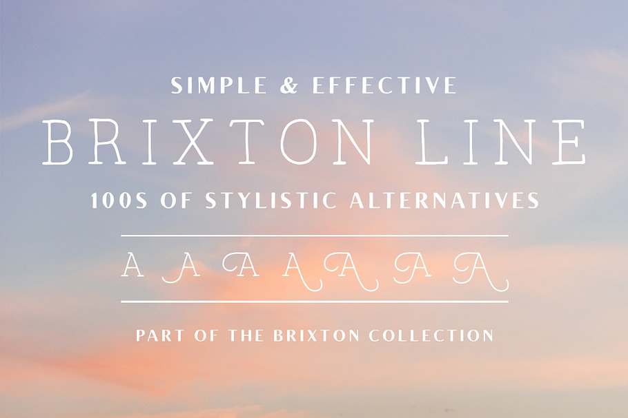 Brixton Line (+Stylistic Alts) in Display Fonts - product preview 8