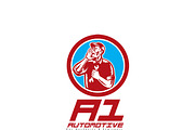 A1 Car Mechanic Logo