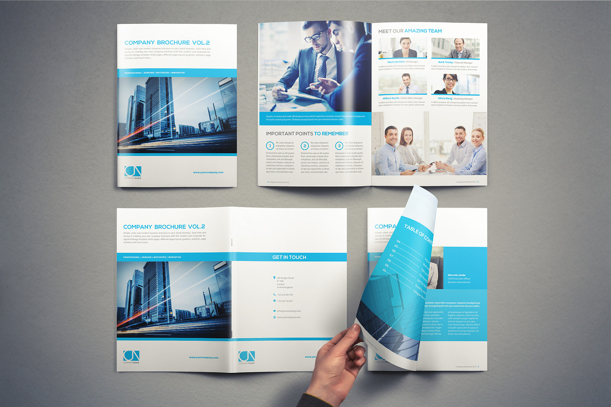 Company Brochure Template Vol.2 in Brochure Templates - product preview 8