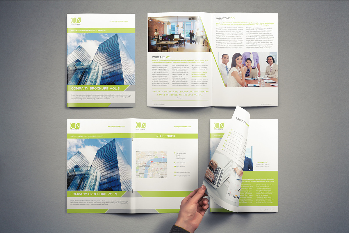 Company Brochure Template Vol.3 in Brochure Templates - product preview 8