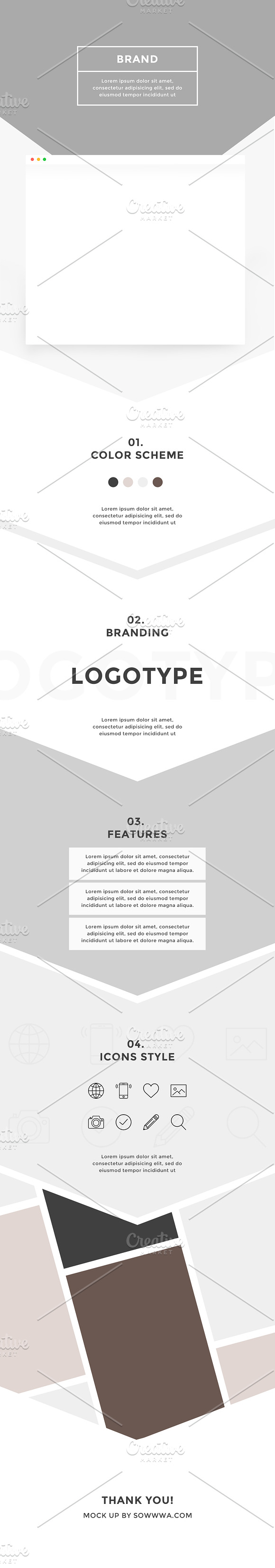 Behance presentation mock up in Mockup Templates - product preview 1