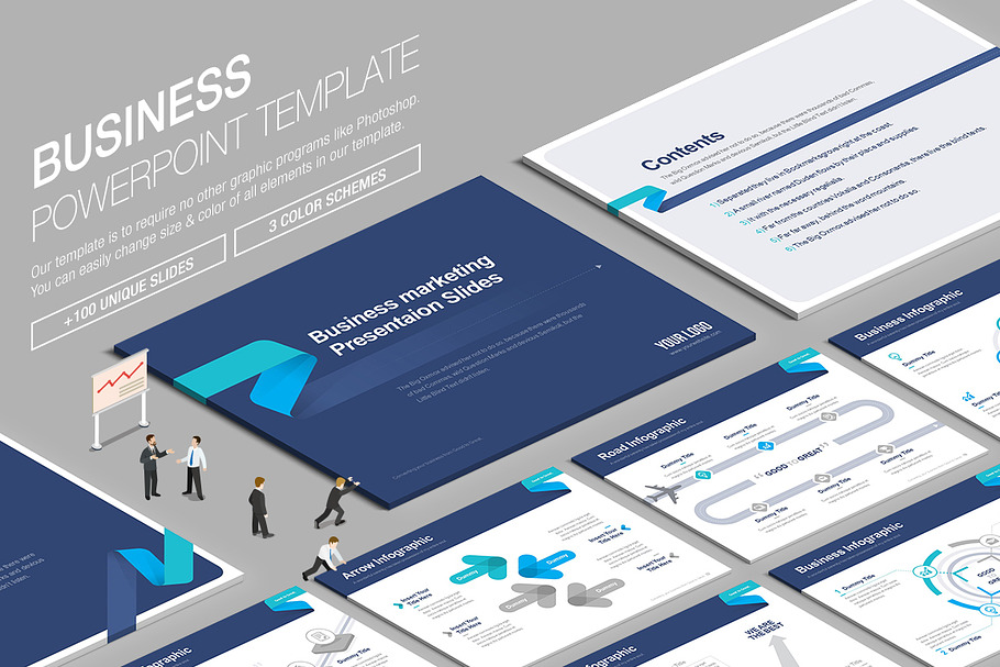 Business Powerpoint Template vol.6 in PowerPoint Templates - product preview 8
