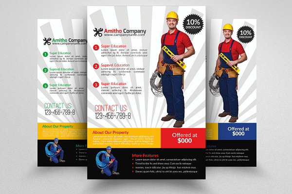 Handyman & Plumber Services Flyer