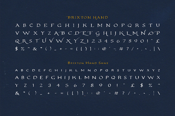 Brixton Hand (Plus Sans & Extras!) in Display Fonts - product preview 1