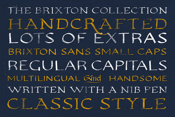 Brixton Hand (Plus Sans & Extras!) in Display Fonts - product preview 5