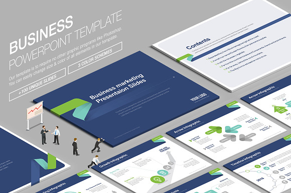 Business Powerpoint Template vol.6 in PowerPoint Templates - product preview 1