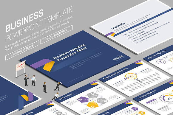 Business Powerpoint Template vol.6 in PowerPoint Templates - product preview 2