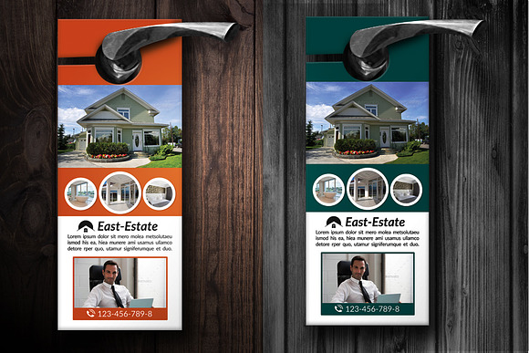 Real Estate Dood Hanger in Stationery Templates - product preview 1