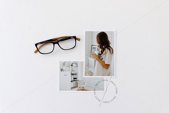 Photographs Mockup + Glasses psd+jpg in Mockup Templates - product preview 2