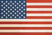American flag vintage