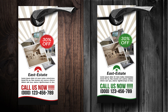 Real Estate Door Hanger in Stationery Templates - product preview 1