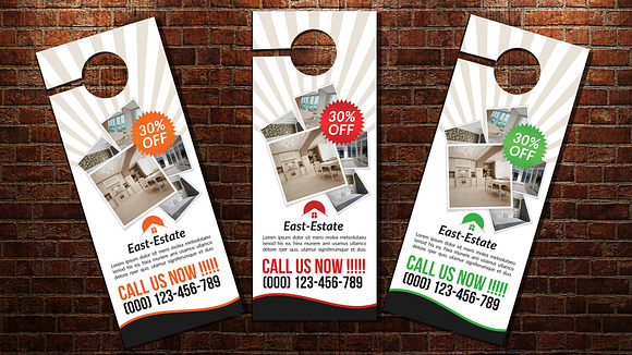Real Estate Door Hanger in Stationery Templates - product preview 2