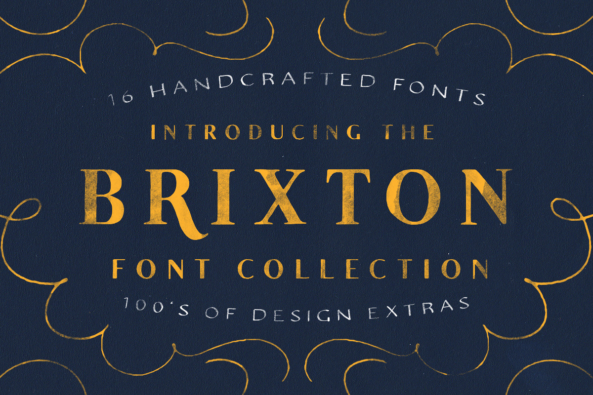 The Brixton Collection (16 Fonts) in Display Fonts - product preview 8