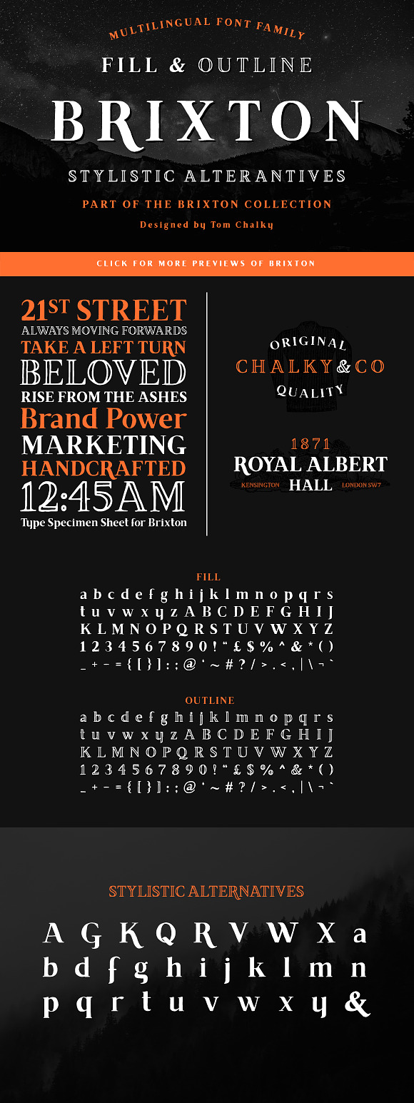 The Brixton Collection (16 Fonts) in Display Fonts - product preview 4