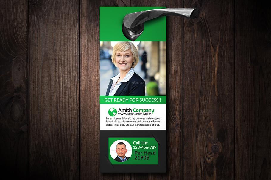  Corporate Business Door Hanger  in Stationery Templates - product preview 8