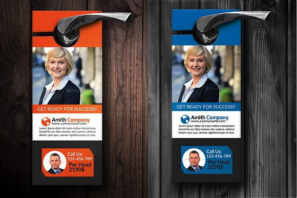  Corporate Business Door Hanger  in Stationery Templates - product preview 1