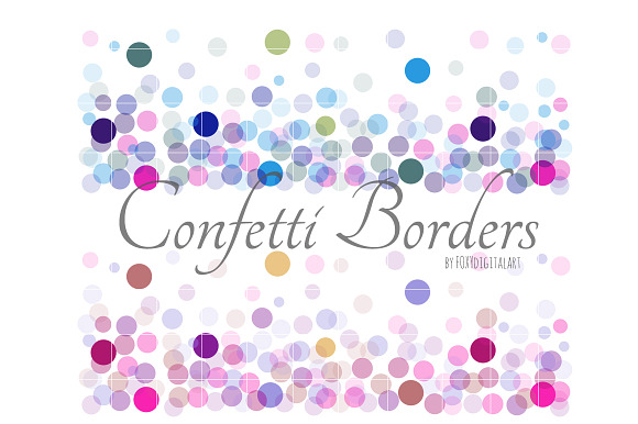 Confetti Borders Confetti Background in Patterns - product preview 6