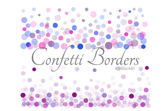 Confetti Borders Confetti Background in Patterns - product preview 8
