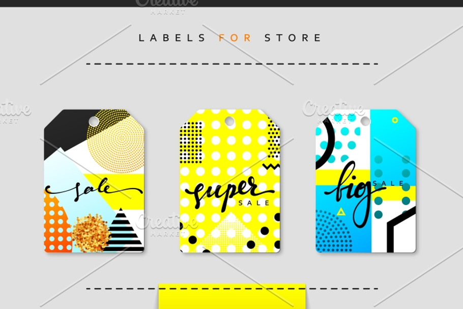 Label set for clothing sales. in Graphics - product preview 8