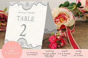 Table Place Card Template PC3004