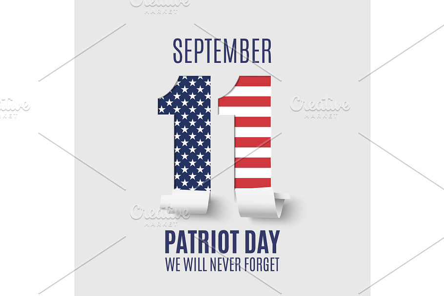 Abstract Patriot Day background. in Illustrations - product preview 8