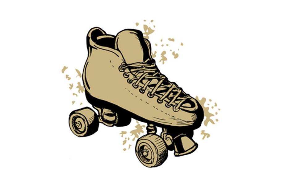 Vintage Roller Skates in Illustrations - product preview 8