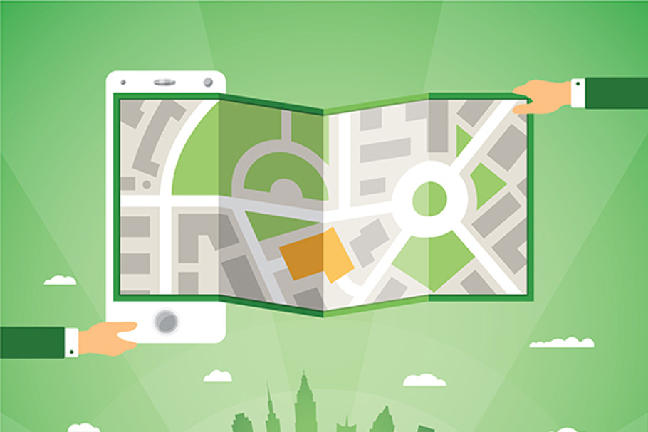 GPS map and navigation in Illustrations - product preview 8