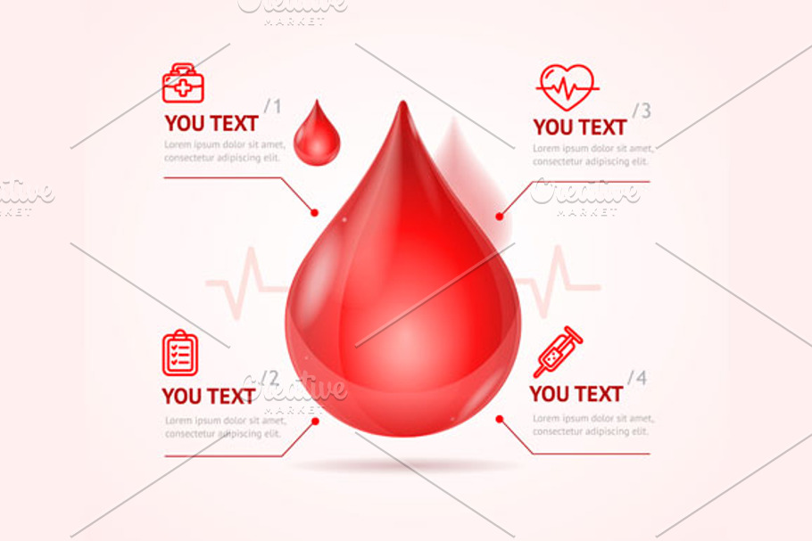 Blood Donation Concept. Vector in Illustrations - product preview 8