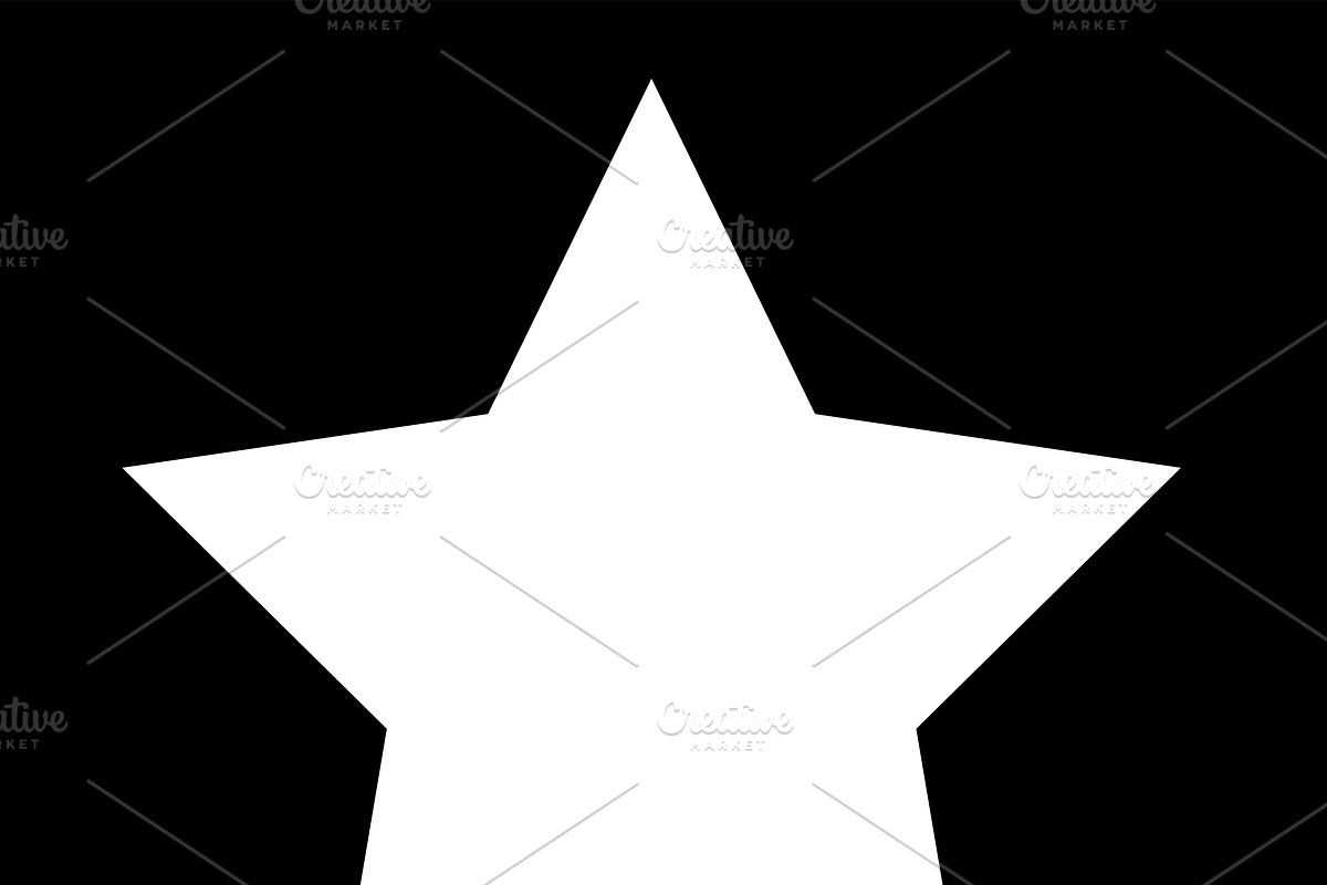 Star icon white color in Graphics - product preview 8