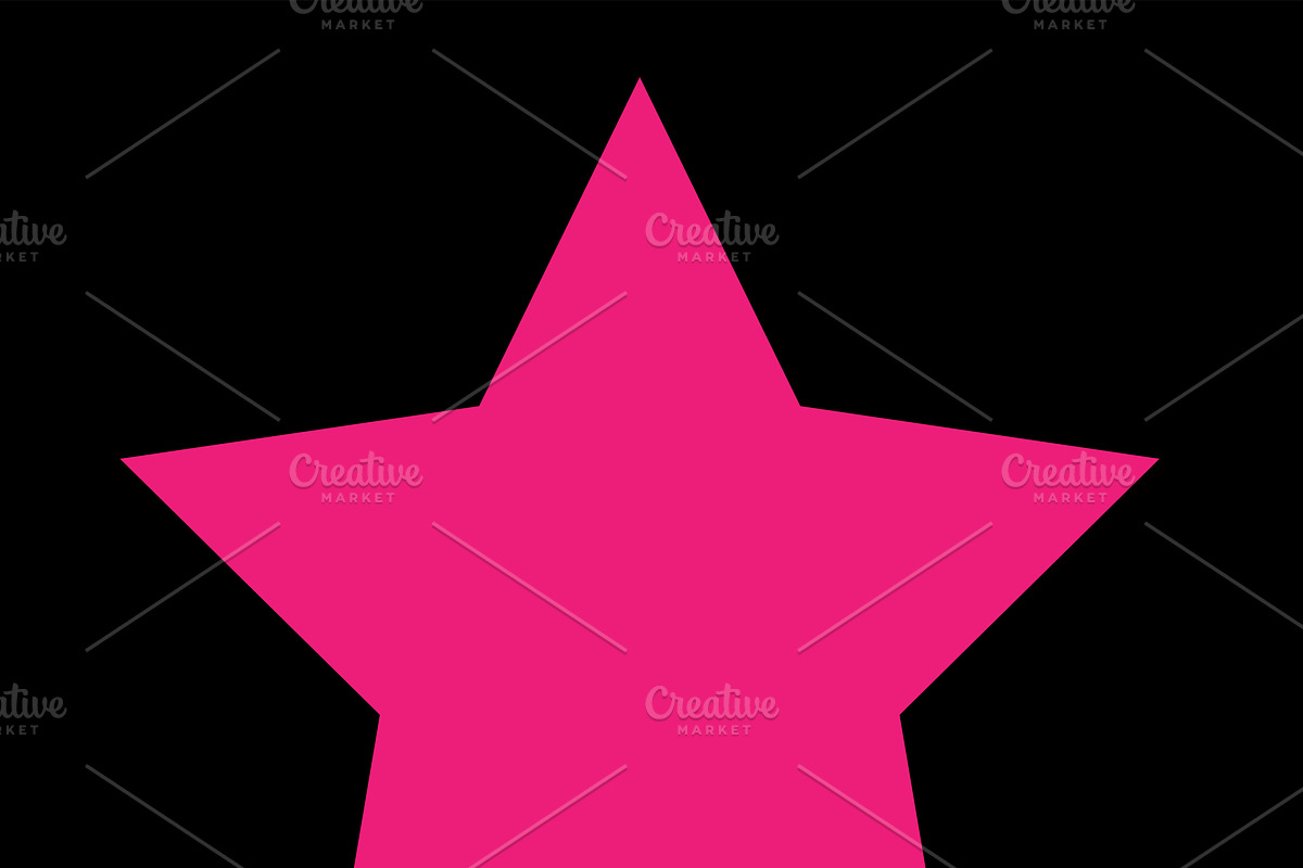 Star icon pink color vector in Graphics - product preview 8