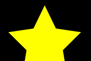 Star icon yellow color vector
