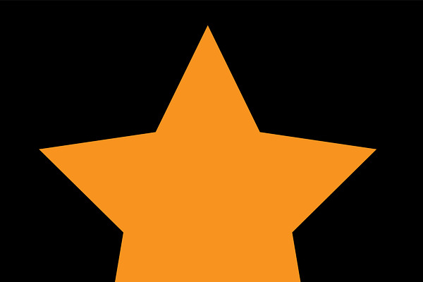 Star icon orange color