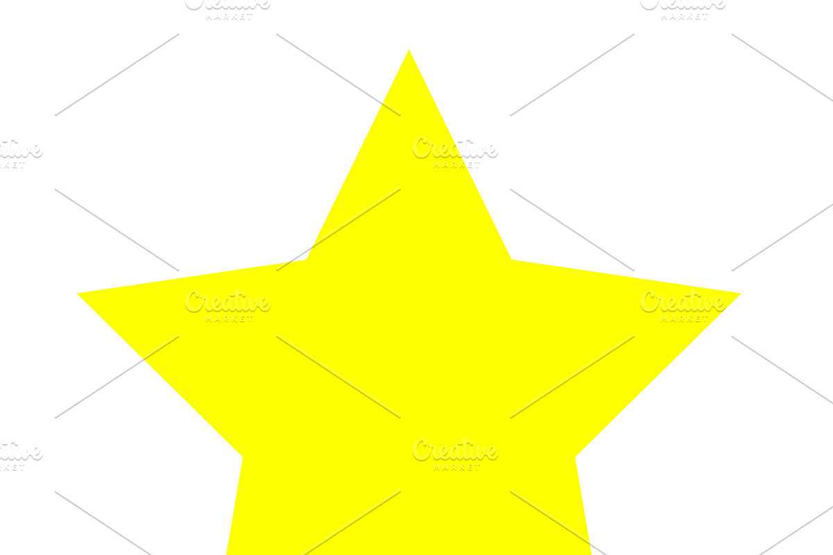 Star icon yellow color flat design in Icons - product preview 8