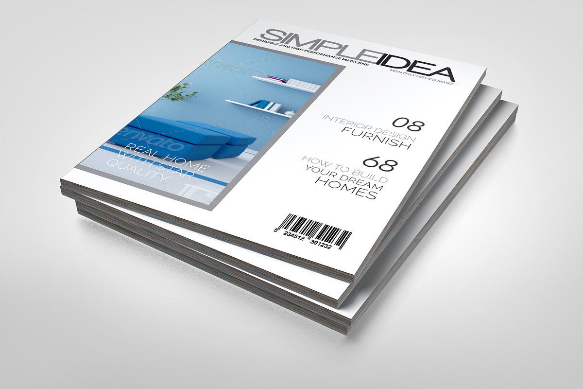 A5 Simple Magazine in Magazine Templates - product preview 8
