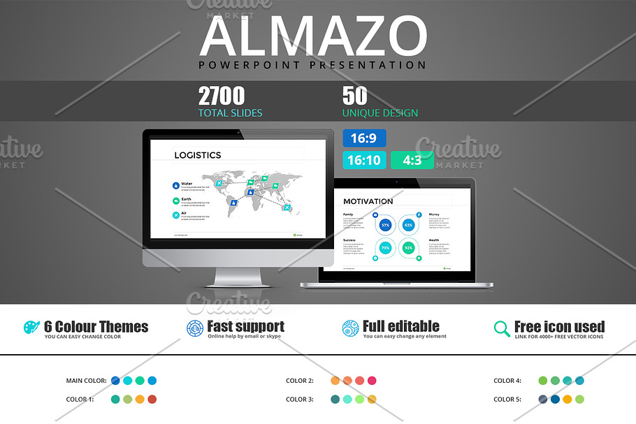 Almazo - Powerpoint template in PowerPoint Templates - product preview 8