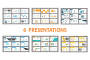 Set of presentation template